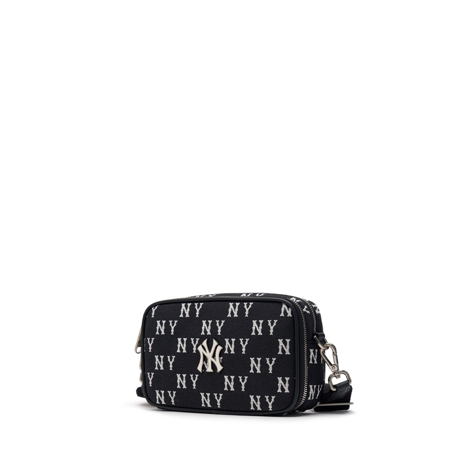 558 -  Túi MLB NY Monogram Mini New York Yankees - Đen - Code 3ACRS014N-50BKS [HÀNG CHÍNH HÃNG]