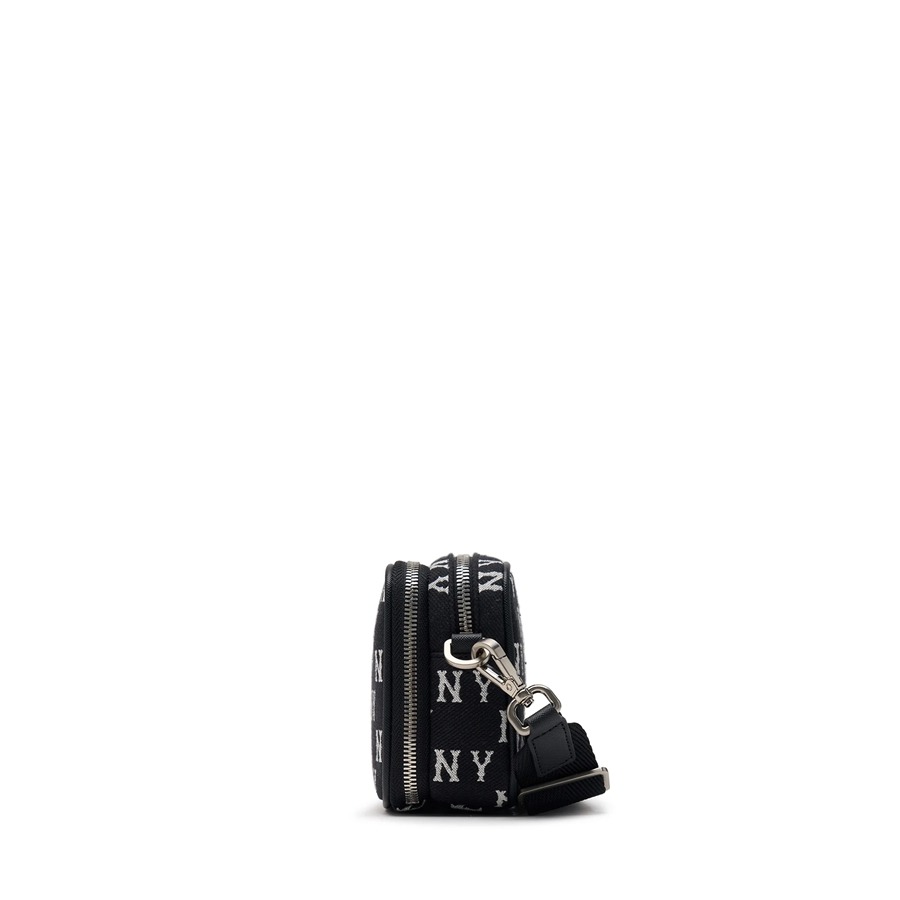 558 -  Túi MLB NY Monogram Mini New York Yankees - Đen - Code 3ACRS014N-50BKS [HÀNG CHÍNH HÃNG]
