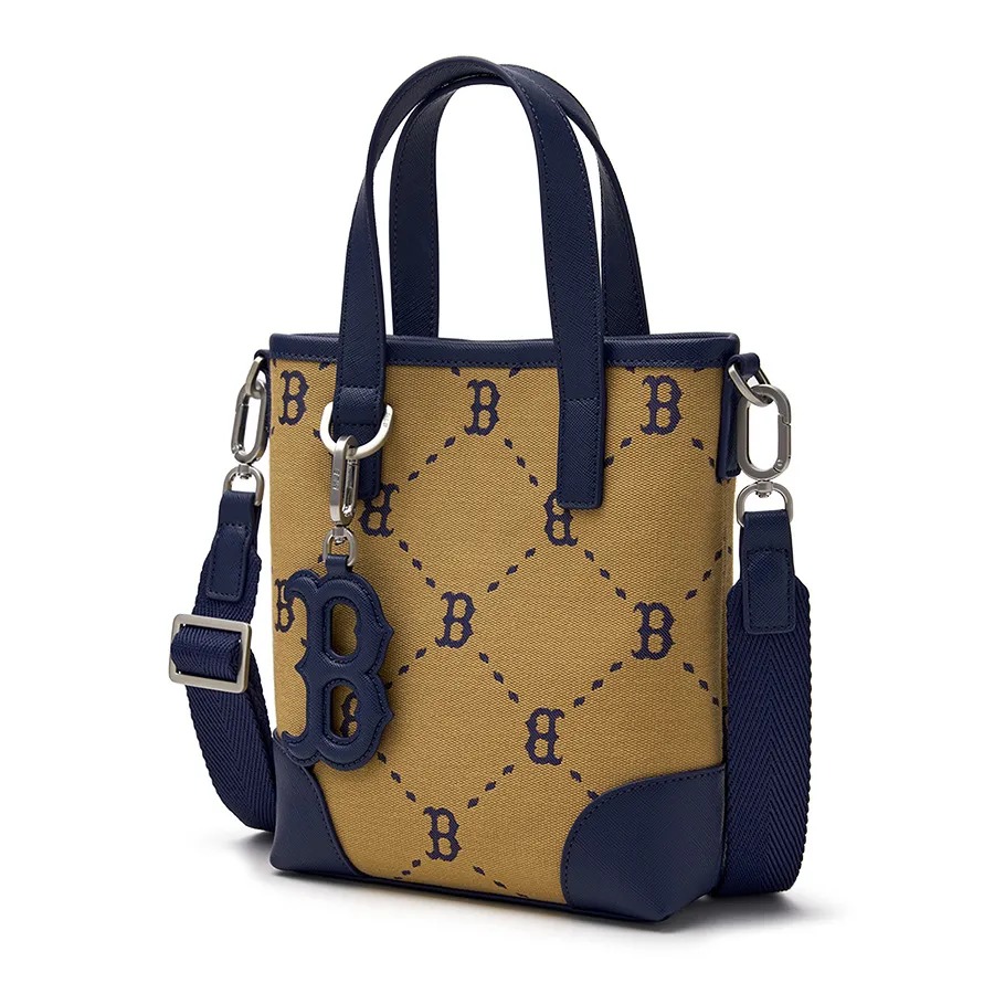 1218 - Túi MLB Jacquard Dia Monogram Boston Red Sox Crossbody Bag 3ACRS054N-43BGL [HÀNG CHÍNH HÃNG]