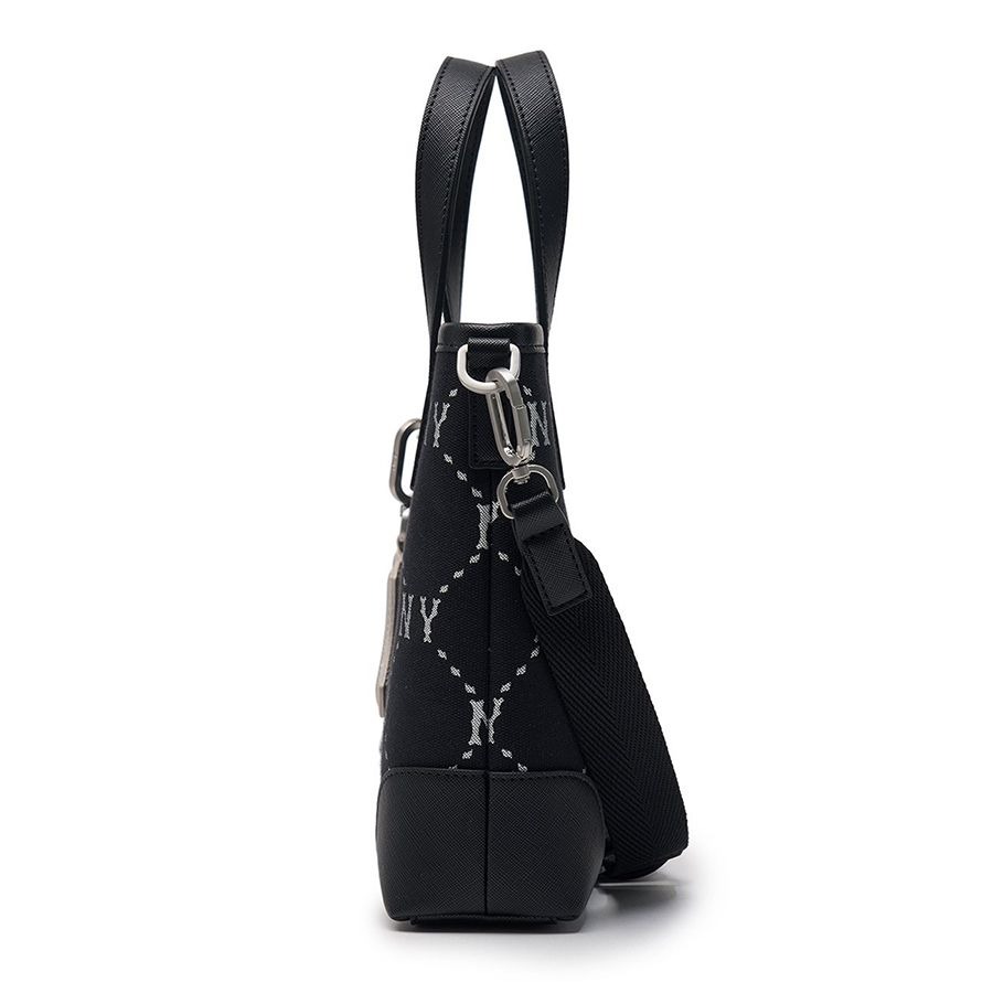 620 -  Túi MLB Diamond Monogram Jacquard Mini Cross Bag New York Yankees ' BLACK' 3ACRS054N 50BKS [HÀNG CHÍNH HÃNG]