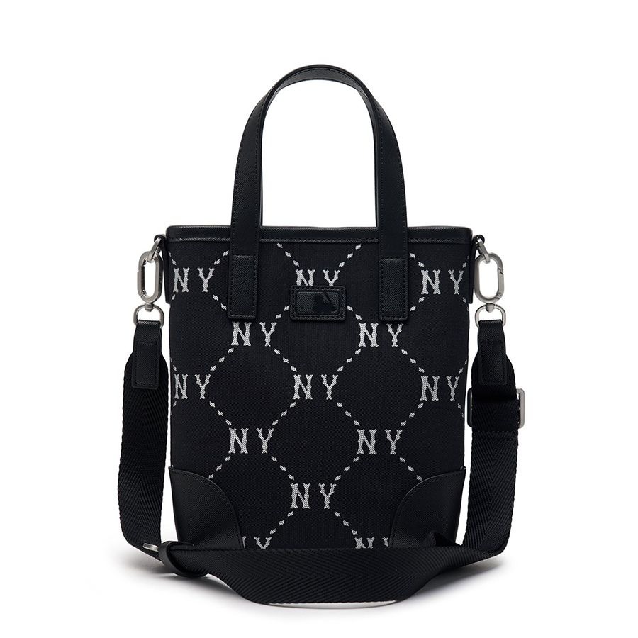 620 -  Túi MLB Diamond Monogram Jacquard Mini Cross Bag New York Yankees ' BLACK' 3ACRS054N 50BKS [HÀNG CHÍNH HÃNG]