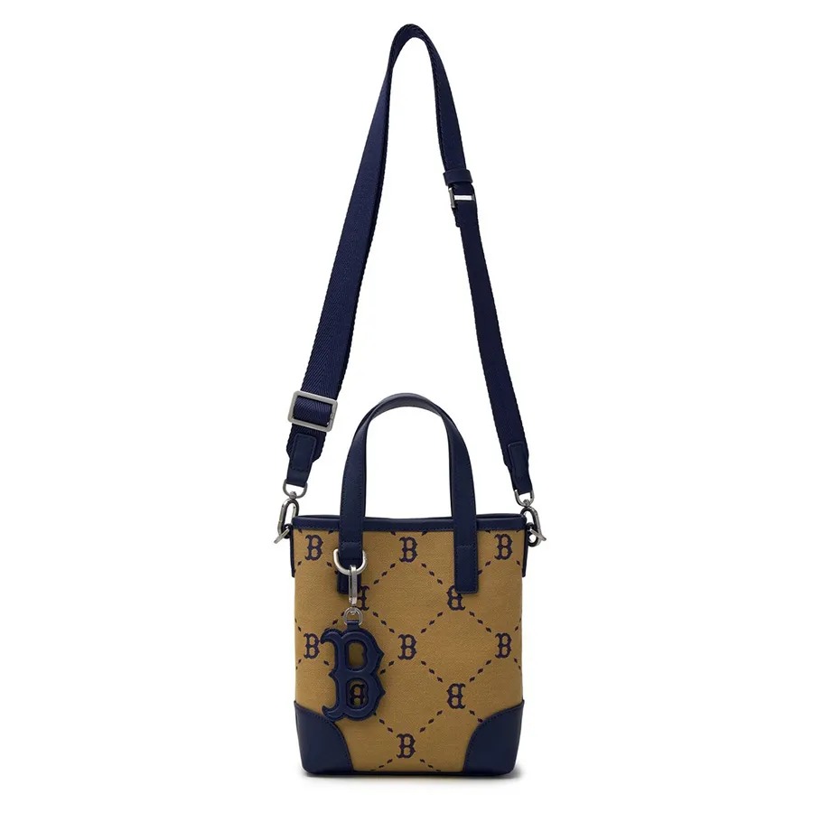 1218 - Túi MLB Jacquard Dia Monogram Boston Red Sox Crossbody Bag 3ACRS054N-43BGL [HÀNG CHÍNH HÃNG]