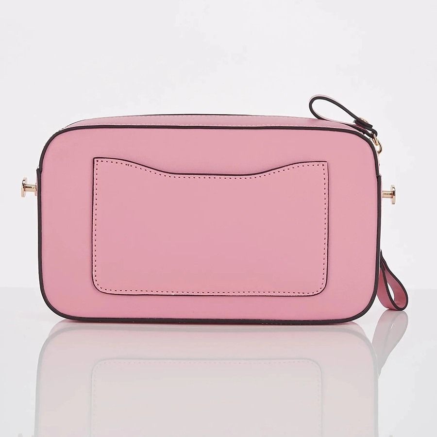 605 -  Túi Đeo Chéo Stretch Angels Panini Metal Logo Solid Bag Pink Màu Hồng SUMR01911-PK [HÀNG CHÍNH HÃNG]