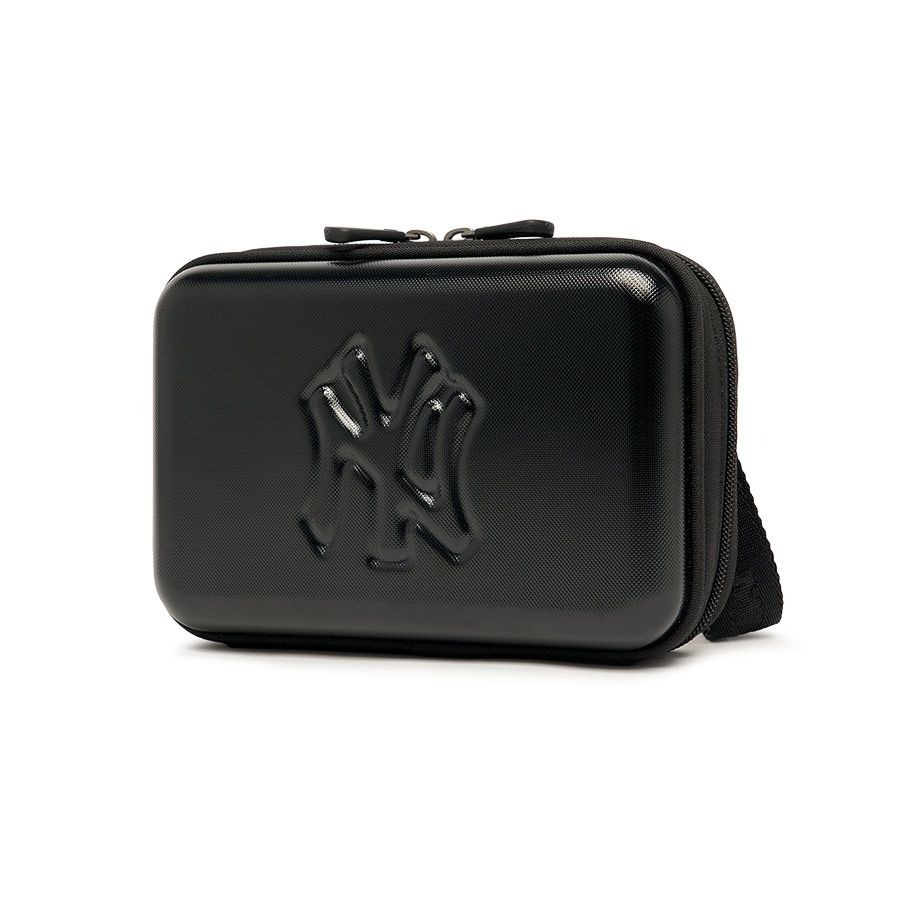 491 -  Túi MLB NY Slugger Cross Bag - Ngang - Đen Bóng - Code 7ACRM013N-50BKS [HÀNG CHÍNH HÃNG]