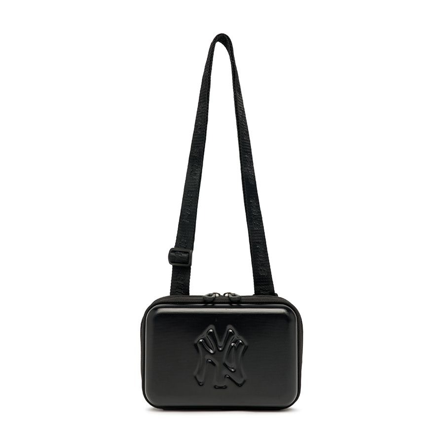 491 -  Túi MLB NY Slugger Cross Bag - Ngang - Đen Bóng - Code 7ACRM013N-50BKS [HÀNG CHÍNH HÃNG]