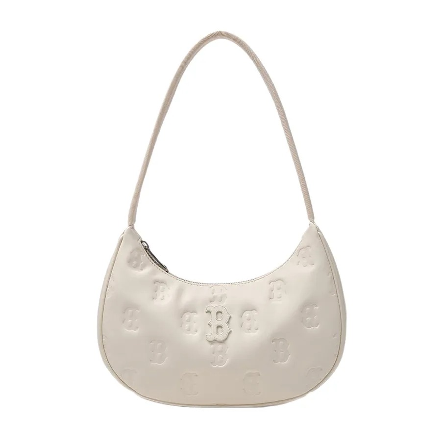 1158 - Túi Kẹp Nách MLB Embo Monogram Boston Red Sox 3ABQS024N 43CRD Trắng  [HÀNG CHÍNH HÃNG]