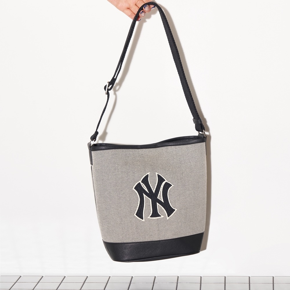 1778 - Túi MLB Basic Logo Canvas Bucket Bag New York Yankees Black 3ABMS072N-50BKS [HÀNG CHÍNH HÃNG]