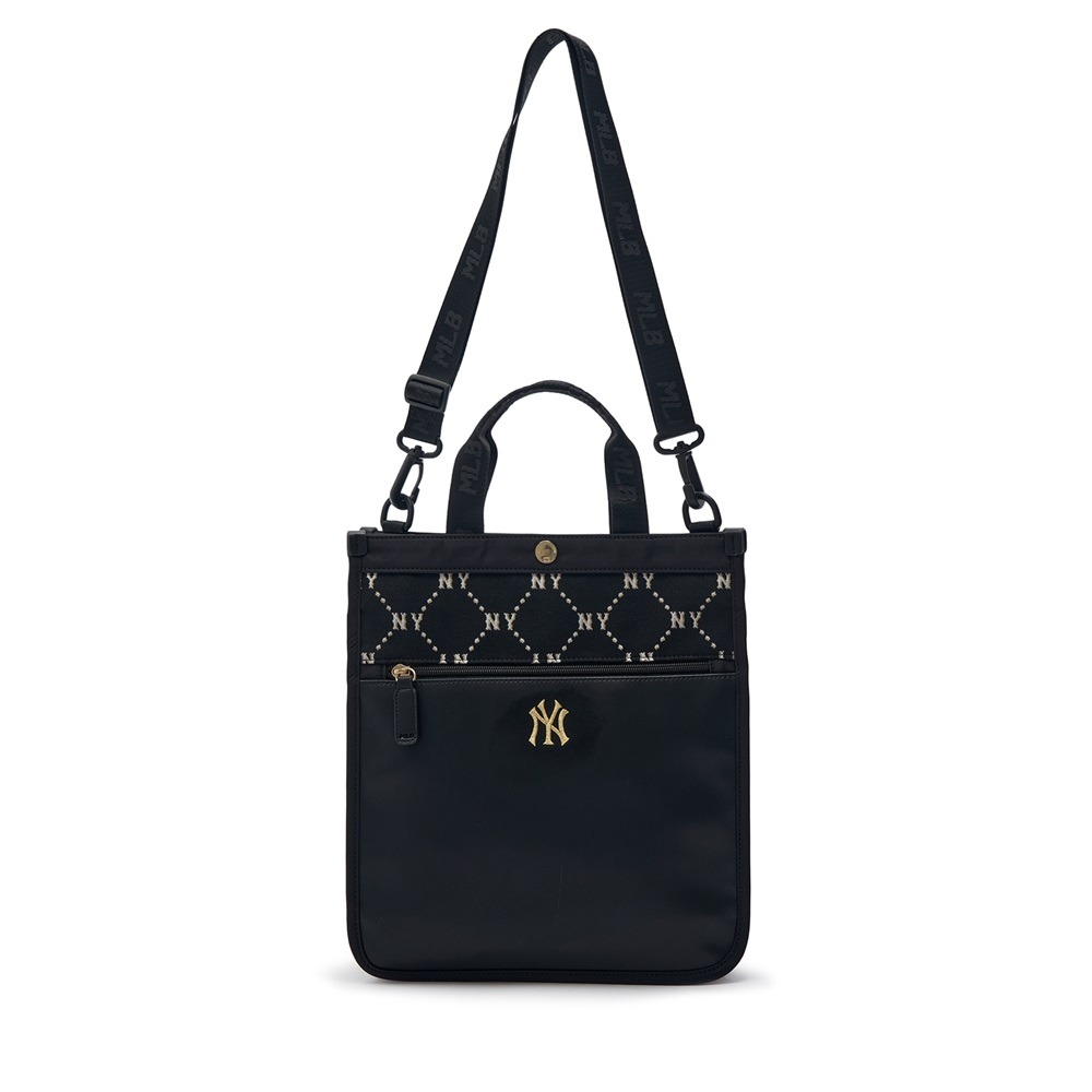 562 -  Túi MLB NY Monogram Sub Bag - Túi Đứng - Đen - Code 7AUBMD34N 50BKS [HÀNG CHÍNH HÃNG]