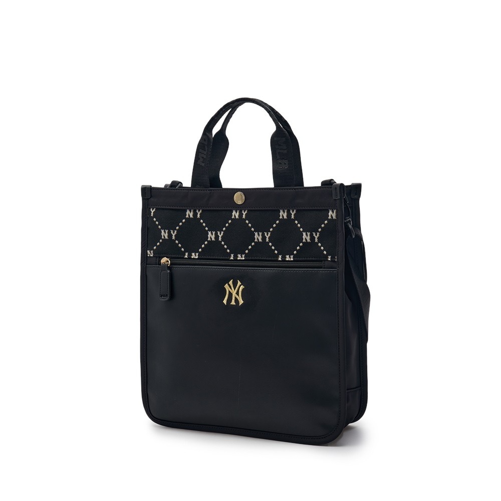 562 -  Túi MLB NY Monogram Sub Bag - Túi Đứng - Đen - Code 7AUBMD34N 50BKS [HÀNG CHÍNH HÃNG]