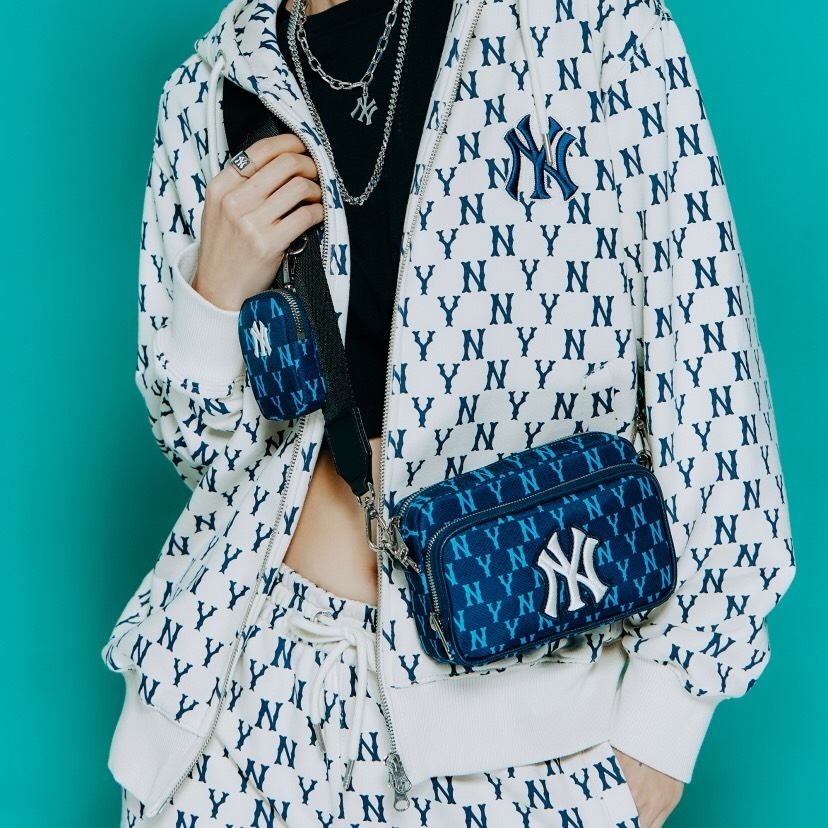610 -  Túi Đeo Chéo MLB Mini Monogram New York Yankees Navy 3ACRS012N-50NYL [HÀNG CHÍNH HÃNG]
