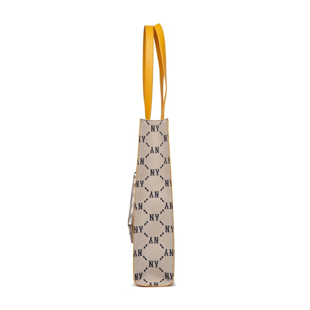 743 -  Túi MLB Tote Mono Diamond Jackquard NY Beige - Be - Code 3AORM012N 50BGS [HÀNG CHÍNH HÃNG]