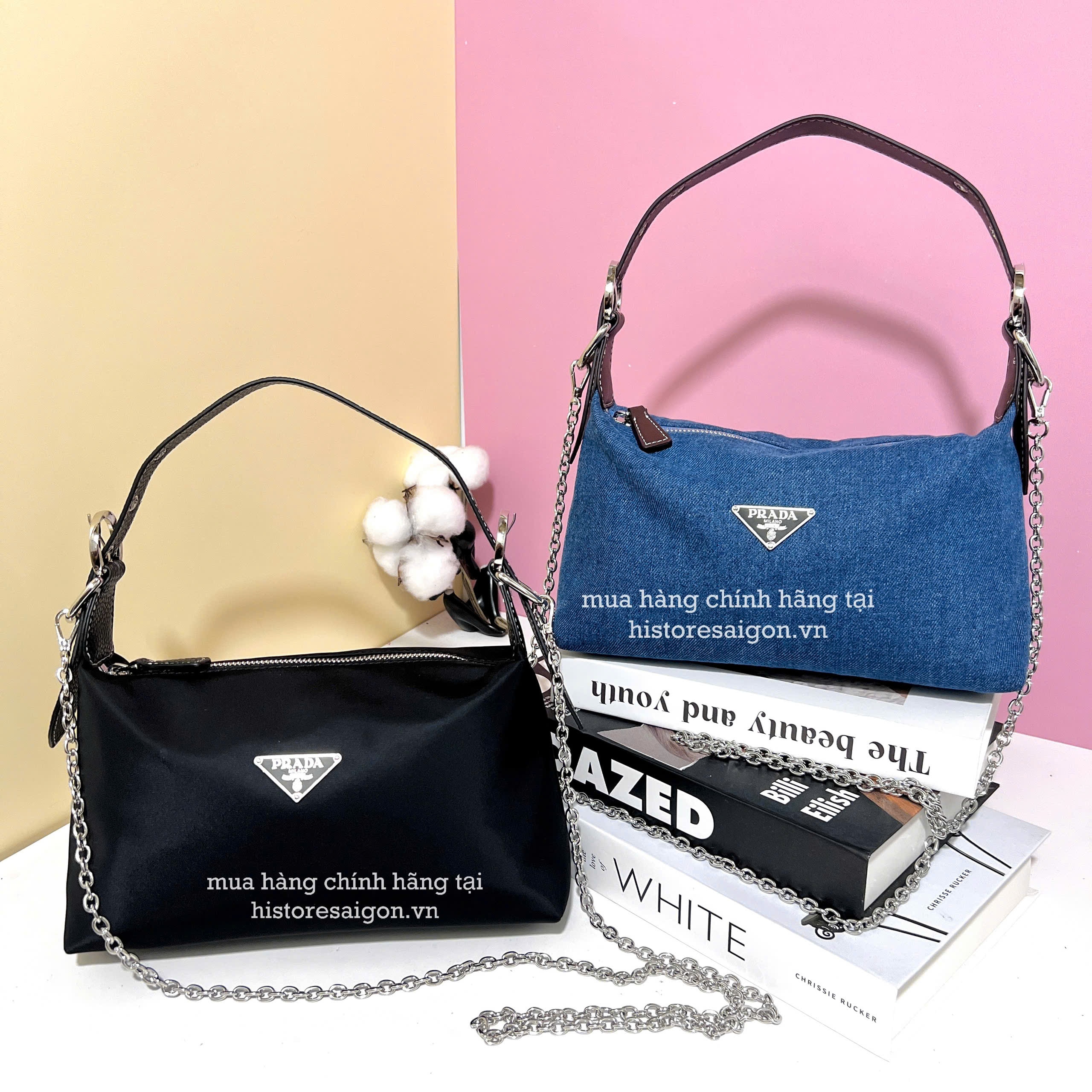 2680 - Túi Prada Gift Shoulder Bag Đen (Gift Hãng Tặng Khách) [HÀNG CHÍNH HÃNG]