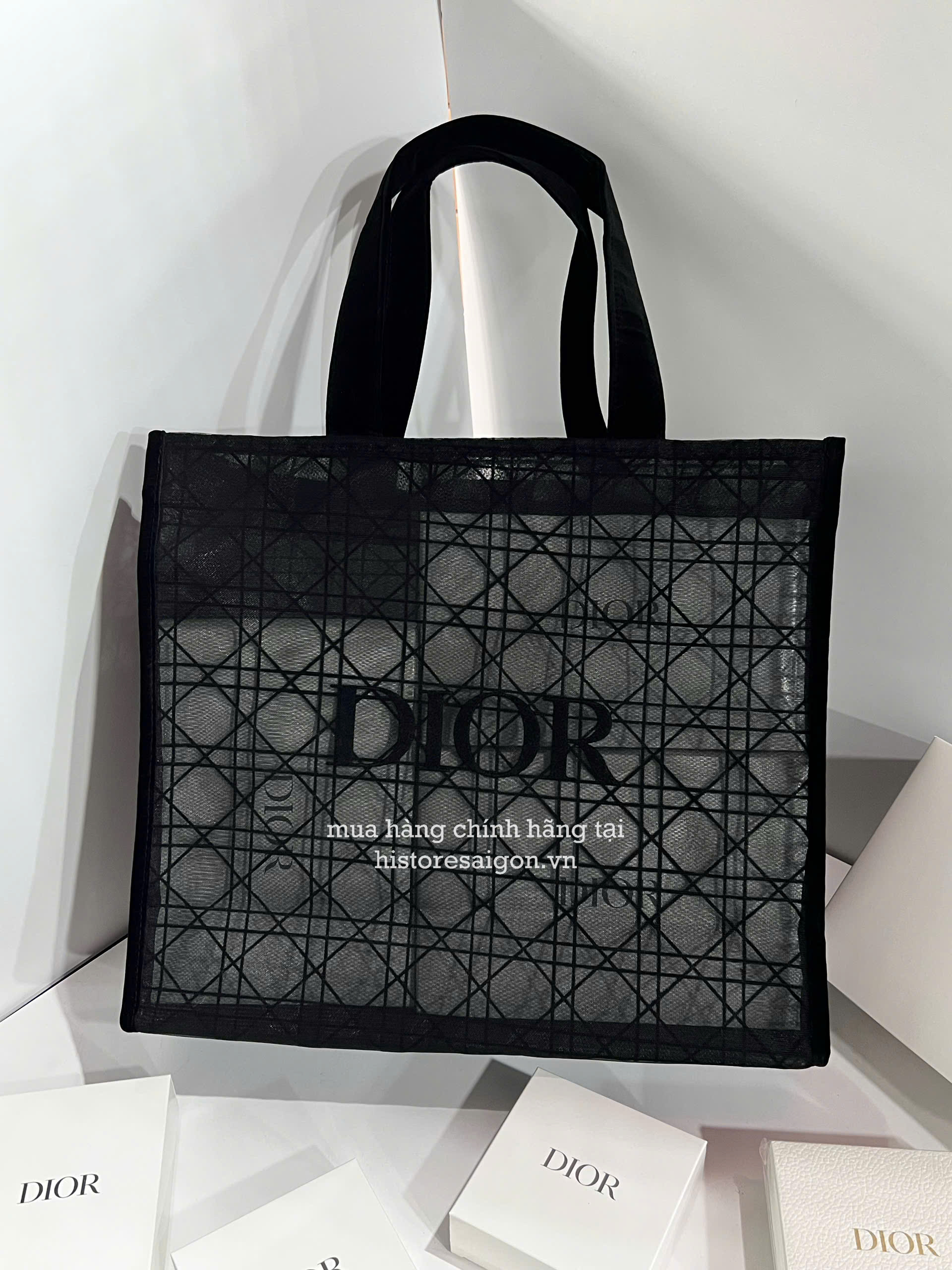 2063 - Túi Tote Dior Đen Gift (Gift Hãng Tặng Khách) [HÀNG CHÍNH HÃNG]