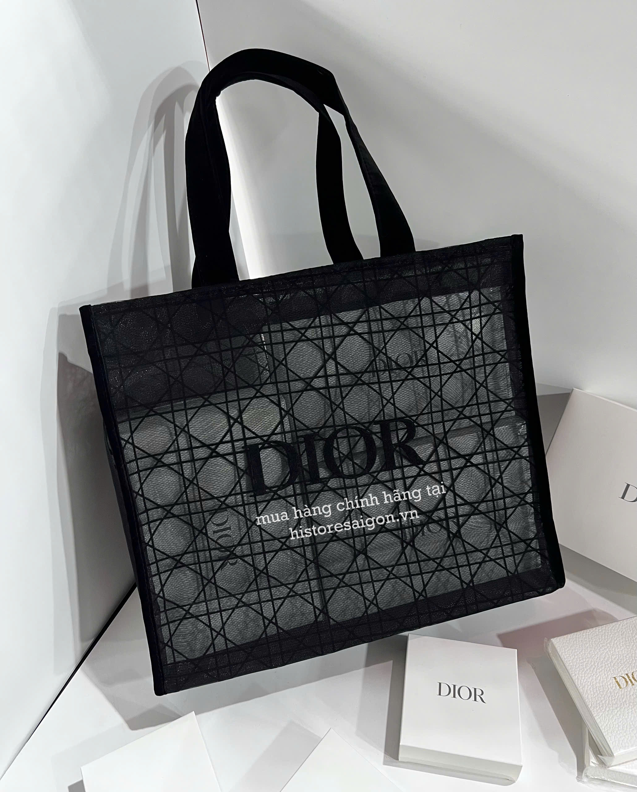 2063 - Túi Tote Dior Đen Gift (Gift Hãng Tặng Khách) [HÀNG CHÍNH HÃNG]