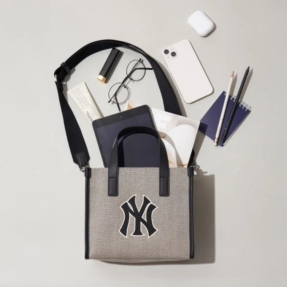 444 -  Túi MLB Canvas Basic Big Logo Small Tote Bag - Black - Code 3AORS062N-50BKS [HÀNG CHÍNH HÃNG]