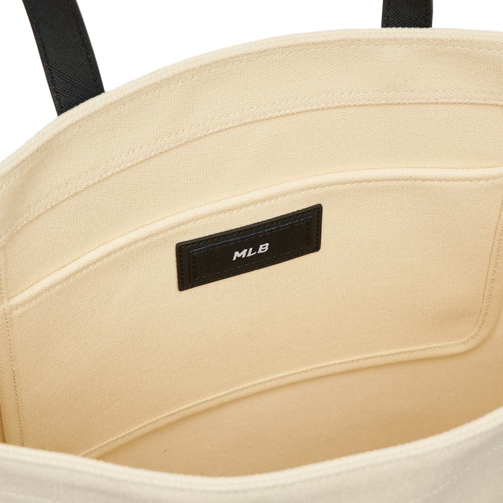 1103 -  Túi MLB Tote Canvas New York Yankees Cream - Code 3AORM022N 50CRS [HÀNG CHÍNH HÃNG]