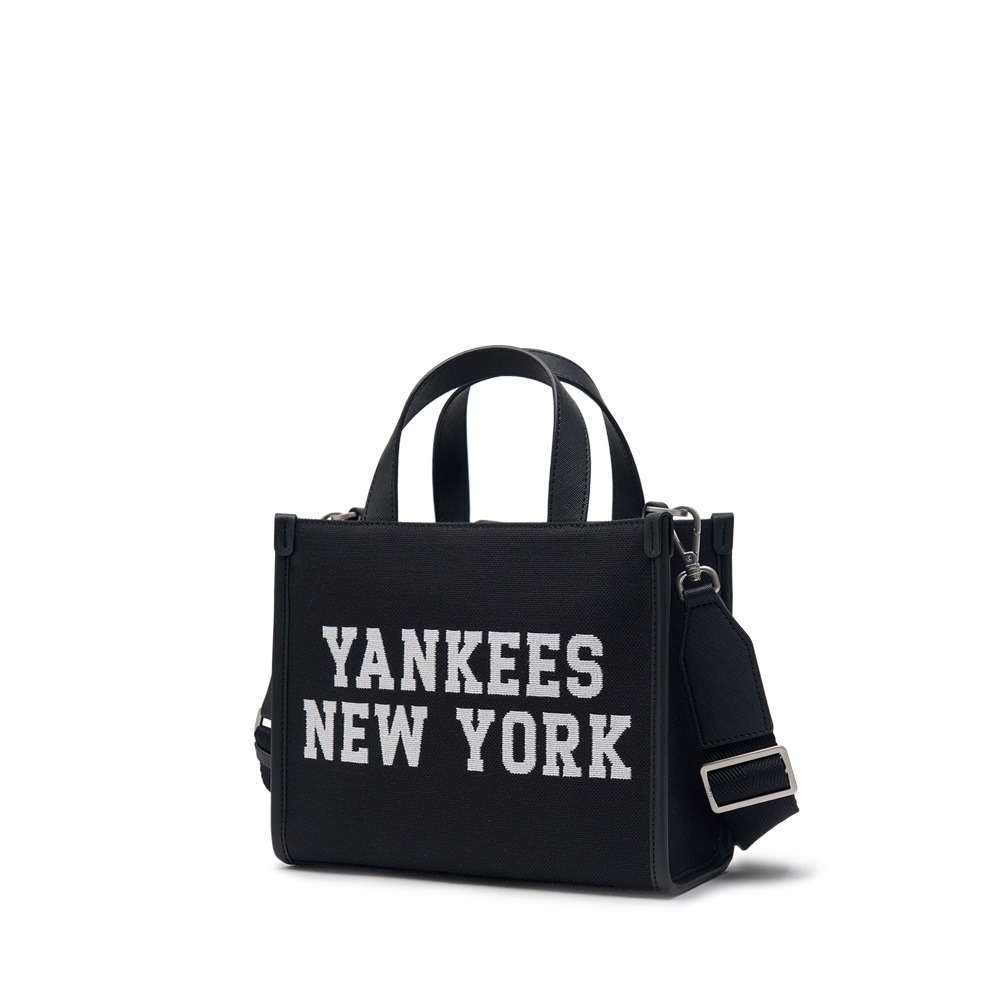 1134 - Túi MLB Korea Varsity Jacquard Tote Bag New York Yankees Black - Code 3AORS024N 50BKS [HÀNG CHÍNH HÃNG]