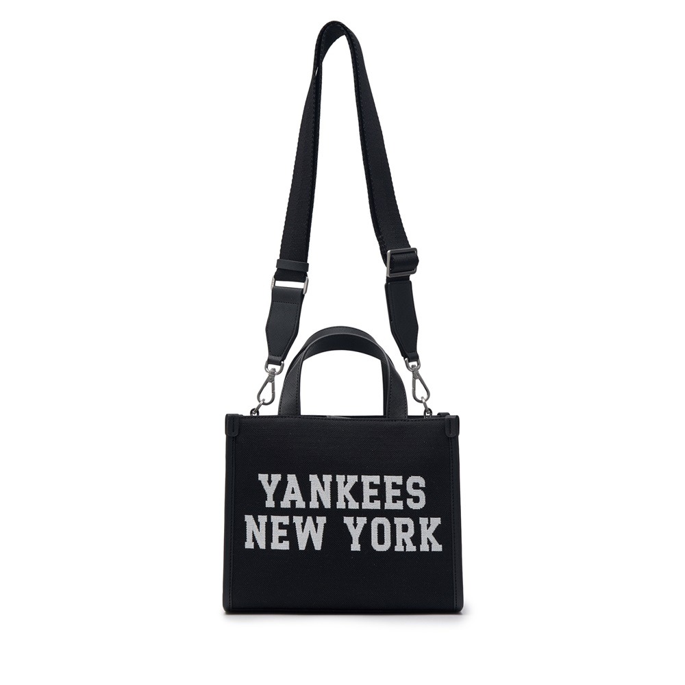 1134 - Túi MLB Korea Varsity Jacquard Tote Bag New York Yankees Black - Code 3AORS024N 50BKS [HÀNG CHÍNH HÃNG]
