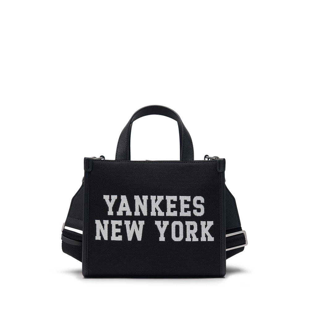 1134 - Túi MLB Korea Varsity Jacquard Tote Bag New York Yankees Black - Code 3AORS024N 50BKS [HÀNG CHÍNH HÃNG]