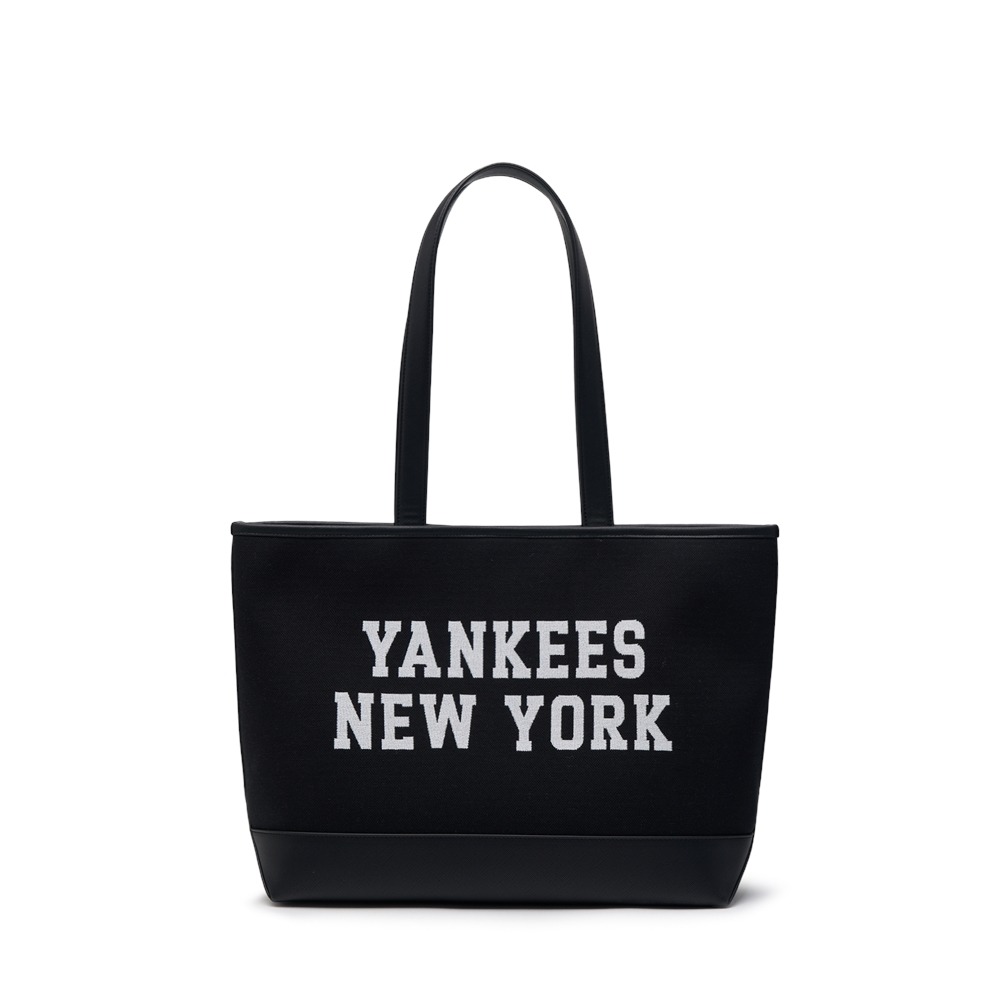 1142 - Túi MLB Varsity Jacquard Shopper Bag New York Yankees Black - Code 3AORL104N 50BKS[HÀNG CHÍNH HÃNG]