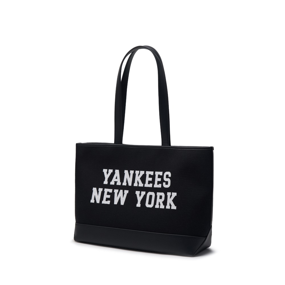 1142 - Túi MLB Varsity Jacquard Shopper Bag New York Yankees Black - Code 3AORL104N 50BKS[HÀNG CHÍNH HÃNG]
