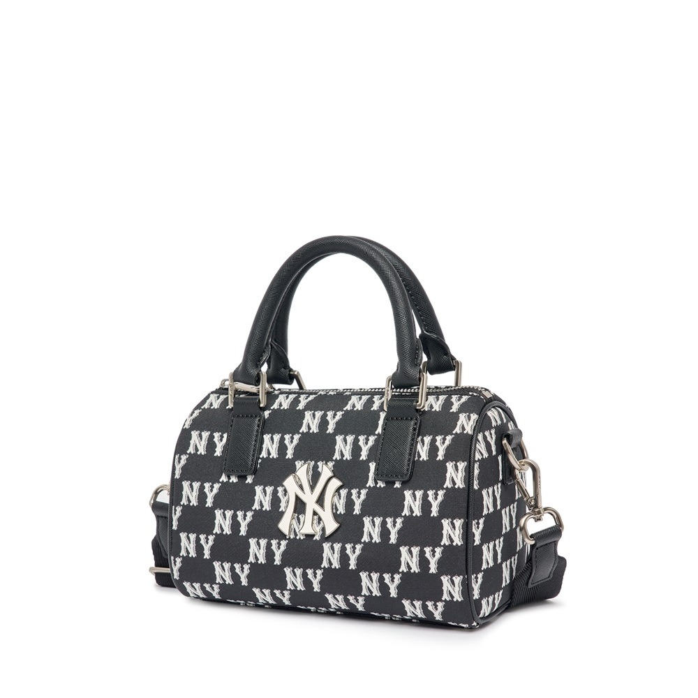 502 -  Túi MLB Classic Monogram Jacquard Boston Bag New York Yankees Black Monogram - Đen - Code 3ABWS013N-50BKS [HÀNG CHÍNH HÃNG]