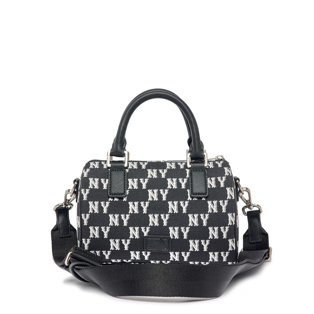 502 -  Túi MLB Classic Monogram Jacquard Boston Bag New York Yankees Black Monogram - Đen - Code 3ABWS013N-50BKS [HÀNG CHÍNH HÃNG]