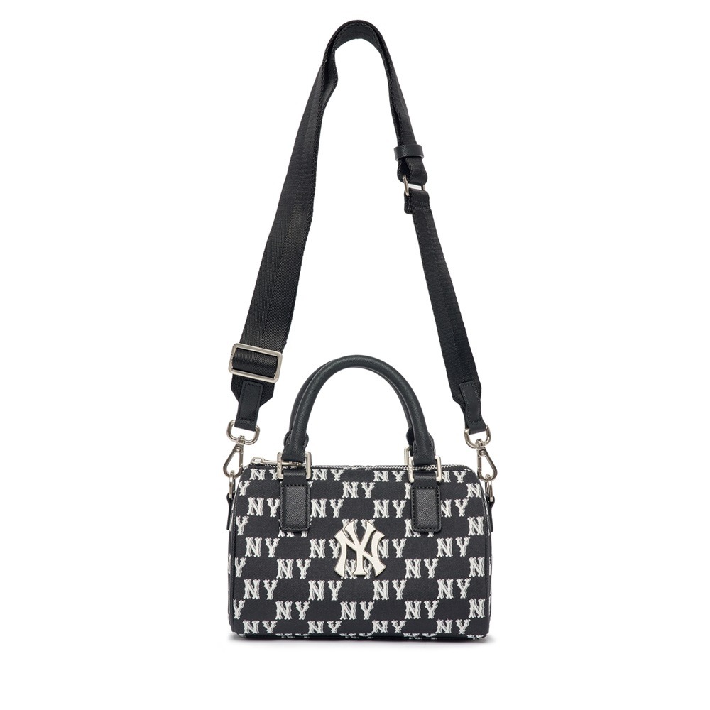 502 -  Túi MLB Classic Monogram Jacquard Boston Bag New York Yankees Black Monogram - Đen - Code 3ABWS013N-50BKS [HÀNG CHÍNH HÃNG]