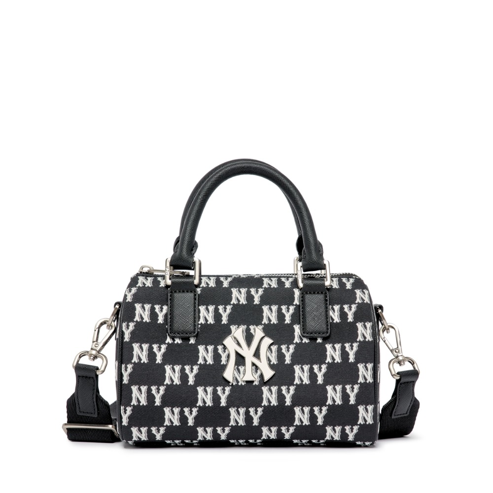 502 -  Túi MLB Classic Monogram Jacquard Boston Bag New York Yankees Black Monogram - Đen - Code 3ABWS013N-50BKS [HÀNG CHÍNH HÃNG]
