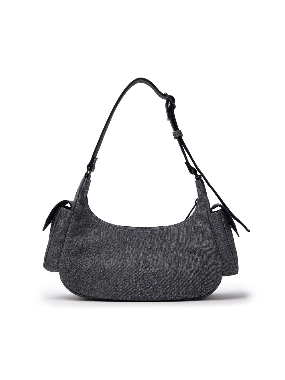 1221 - Túi MLB Basic Mega Logo Denim Cargo Bag New York Yankees Black 3ABQM034N-50BKS [HÀNG CHÍNH HÃNG]