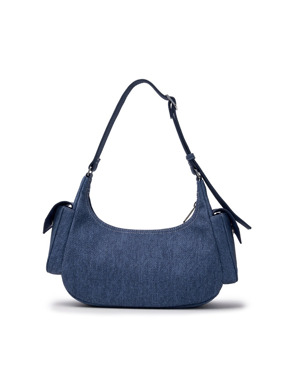 1220 - Túi MLB Basic Mega Logo Denim Cargo Bag New York Yankees Indigo 3ABQM034N-50INS [HÀNG CHÍNH HÃNG]