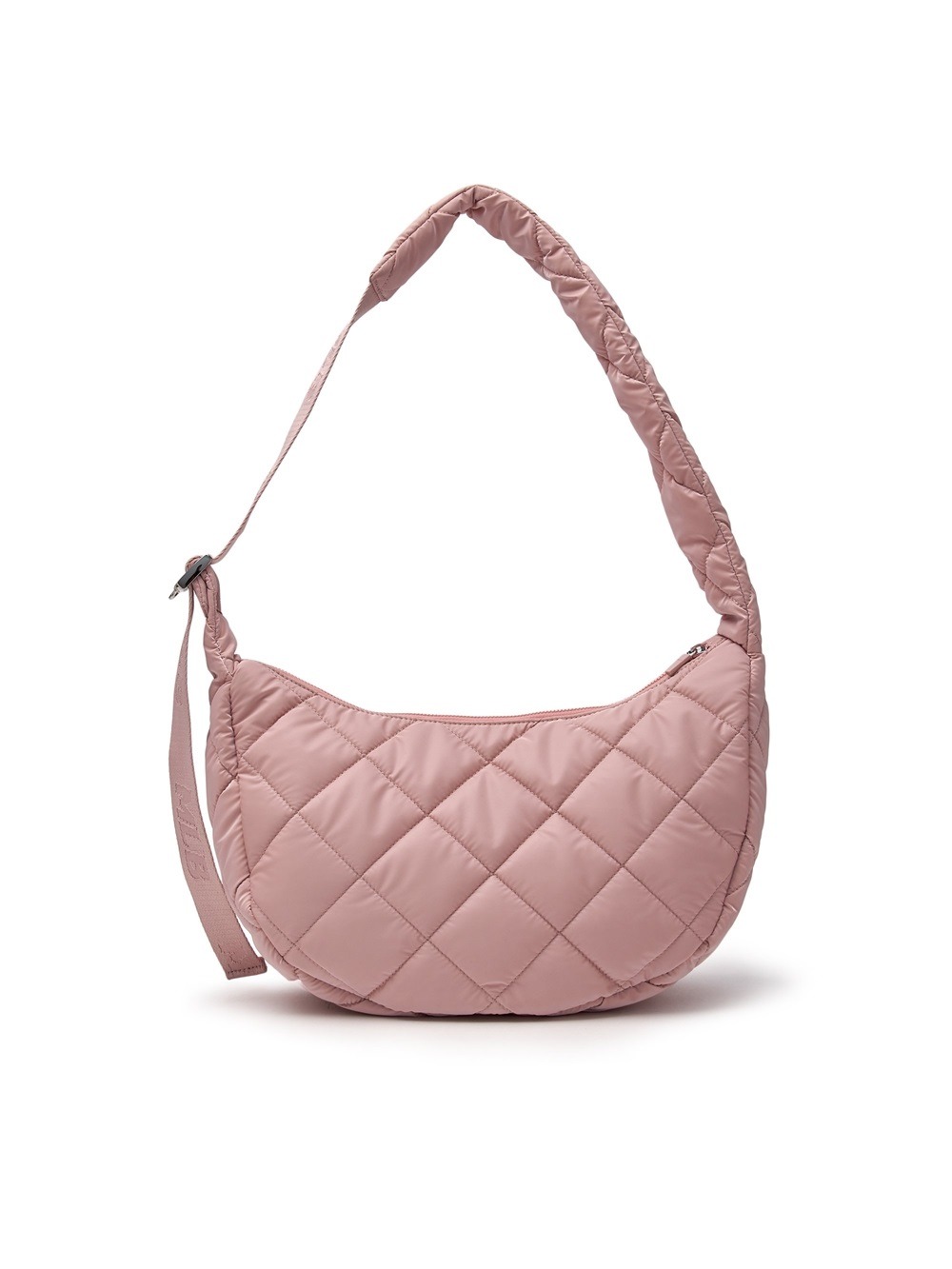 1159 - Túi Kẹp Nách MLB Korea Curve Padded Hobo Bag New York Yankees Pink 3ABQL064N-50PKM Hồng [HÀNG CHÍNH HÃNG]