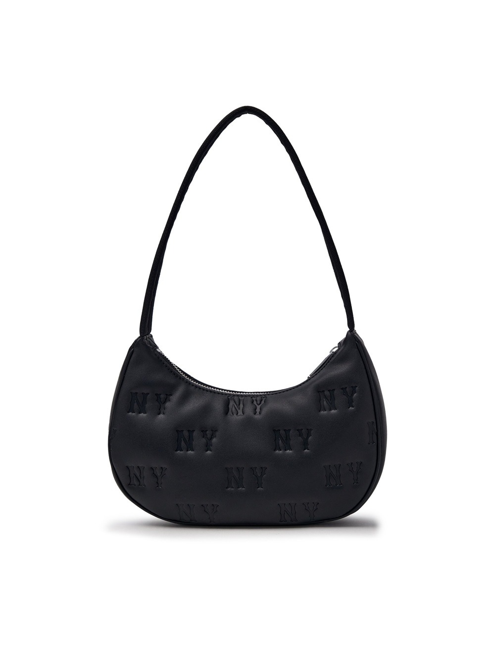 1157 - Túi Kẹp Nách MLB Hobo Embo Monogram New York Yankees 3ABQS024N- 50BKS Đen  [HÀNG CHÍNH HÃNG]