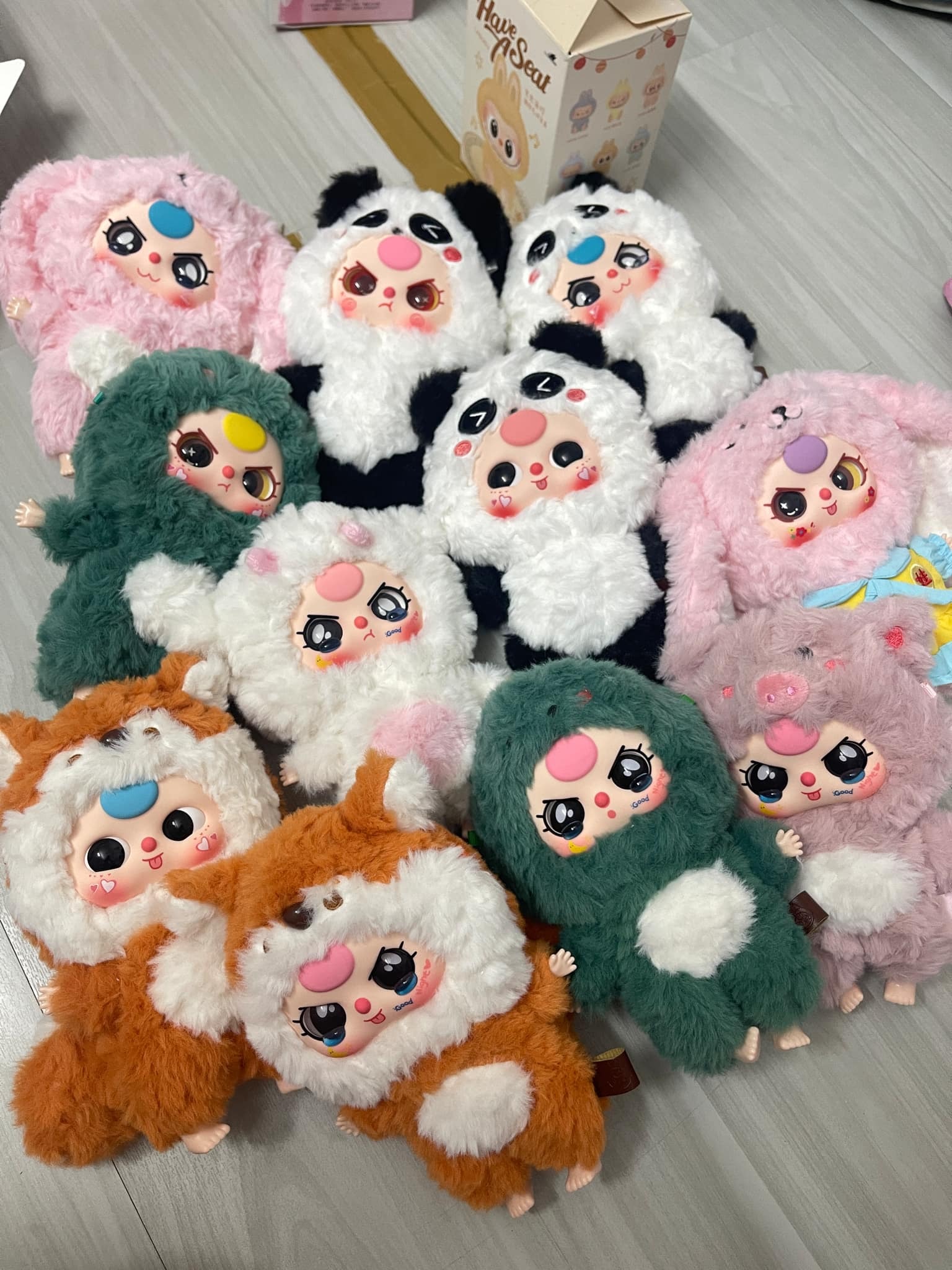 1214 - Baby Three V3 Blindbox - Hộp Mù 1 Bé - Baby Three V3 Animal Party Big Cute Plush Series Art Toy [CHÍNH HÃNG]