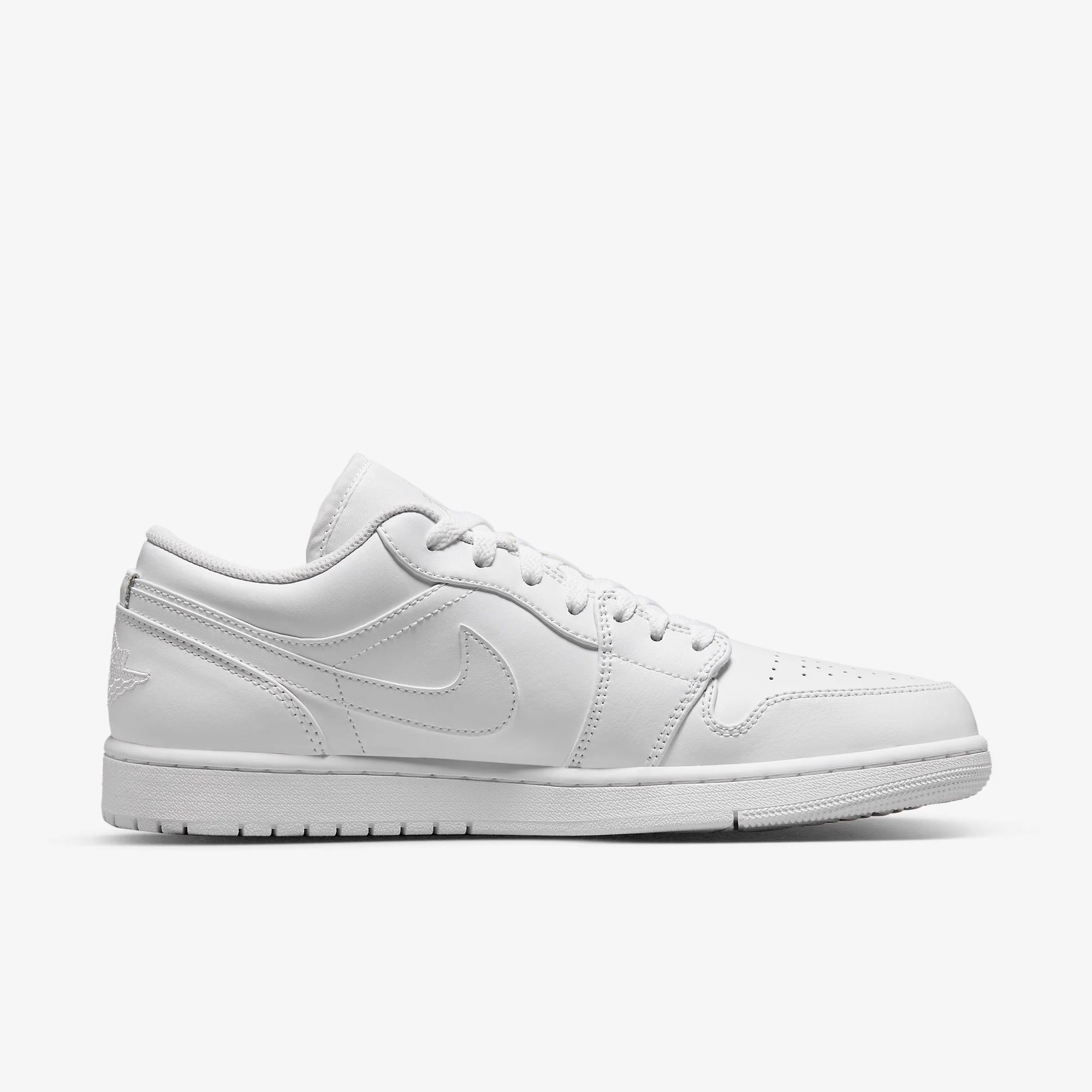 072 -  Giày Nike Air Jordan 1 Low Triple White 553558 136 | 553560 136 [HÀNG CHÍNH HÃNG]