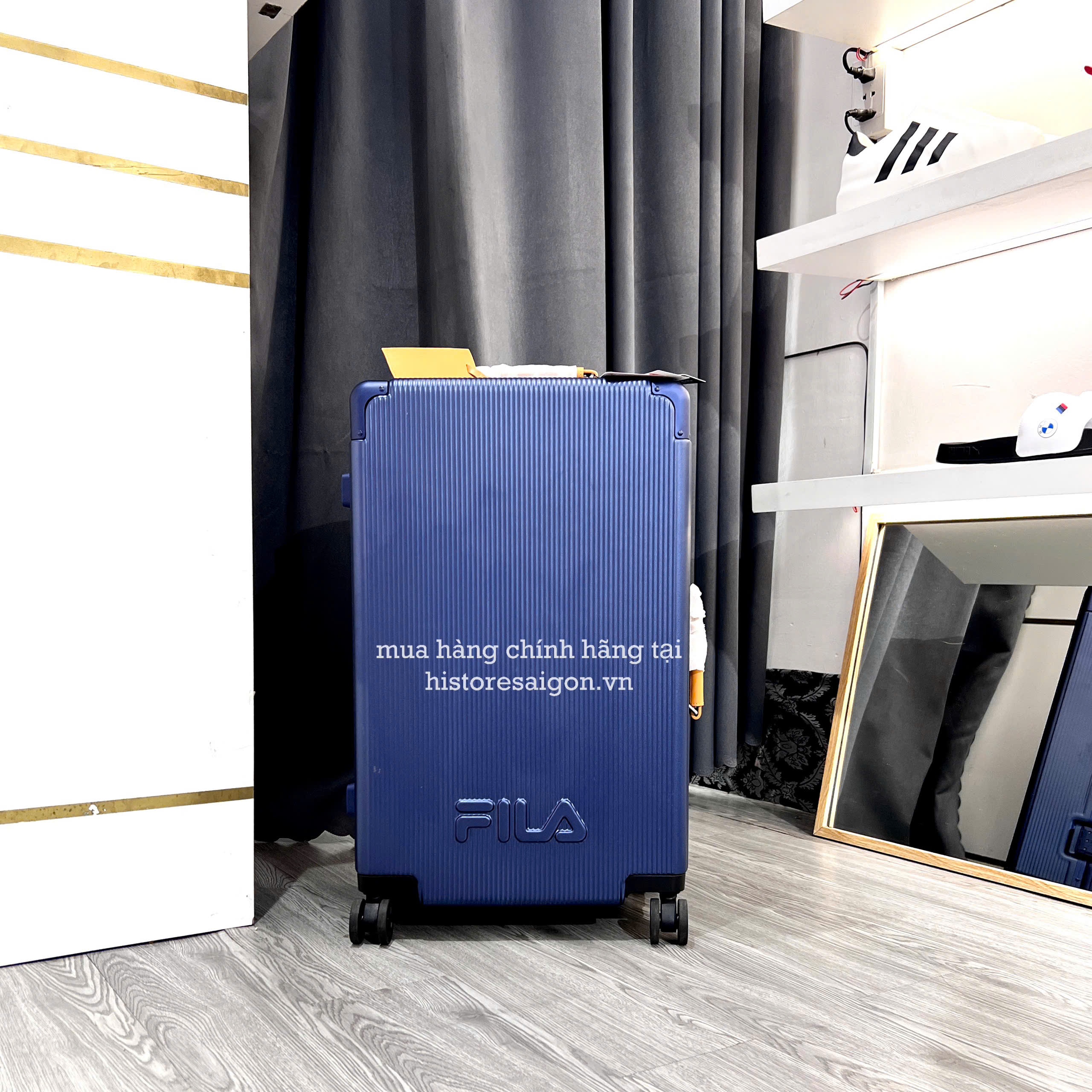 2728 - Vali Fila Xanh LV Size 24 Ký Gửi Embossed Logo [HÀNG CHÍNH HÃNG]