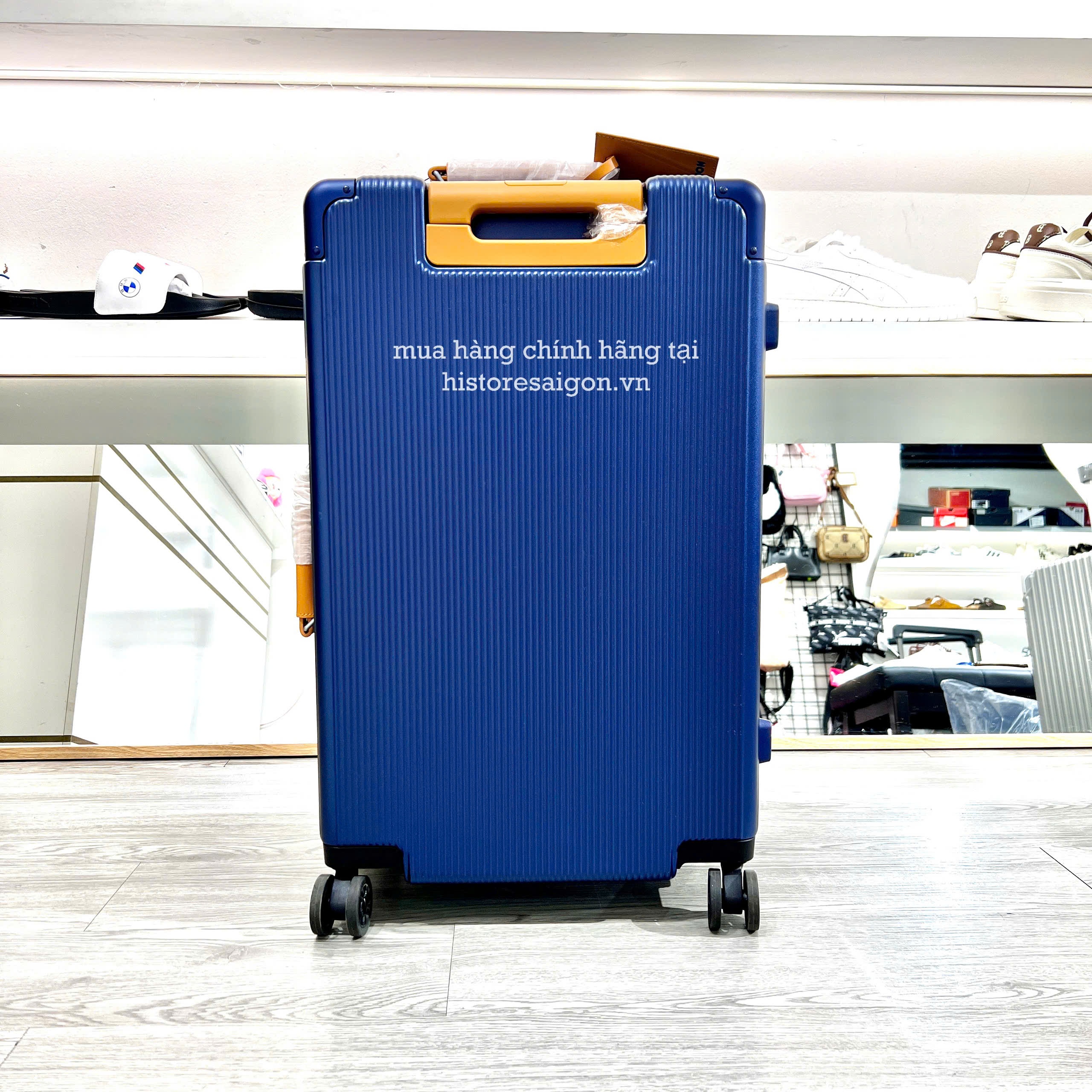 2728 - Vali Fila Xanh LV Size 24 Ký Gửi Embossed Logo [HÀNG CHÍNH HÃNG]