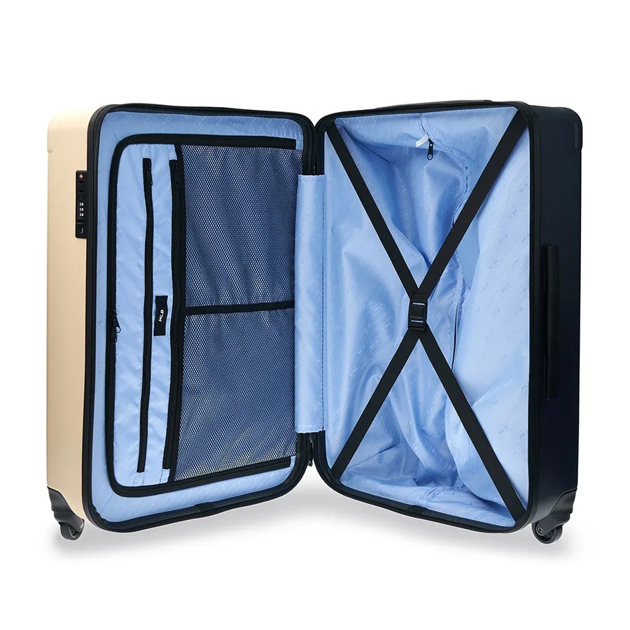 2641 - Vali MLB Classic Mono NY Size 26 Ký Gửi 3AHH0024N-07CRS Trắng Kem [HÀNG CHÍNH HÃNG]