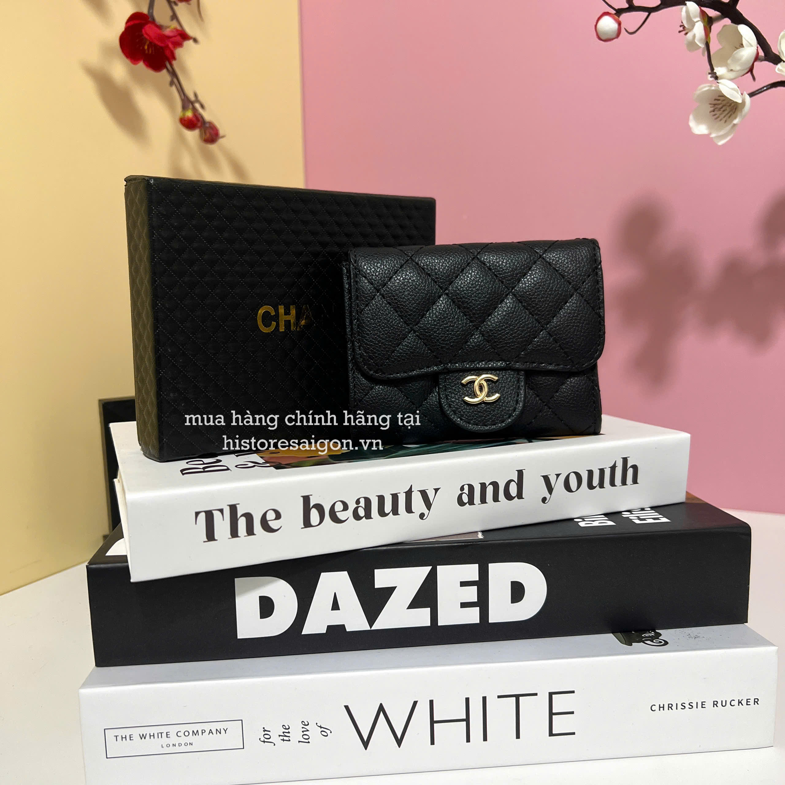 2590 - Ví Chanel Classic Gift Đen (Gift Hãng Tặng Khách) [HÀNG CHÍNH HÃNG]