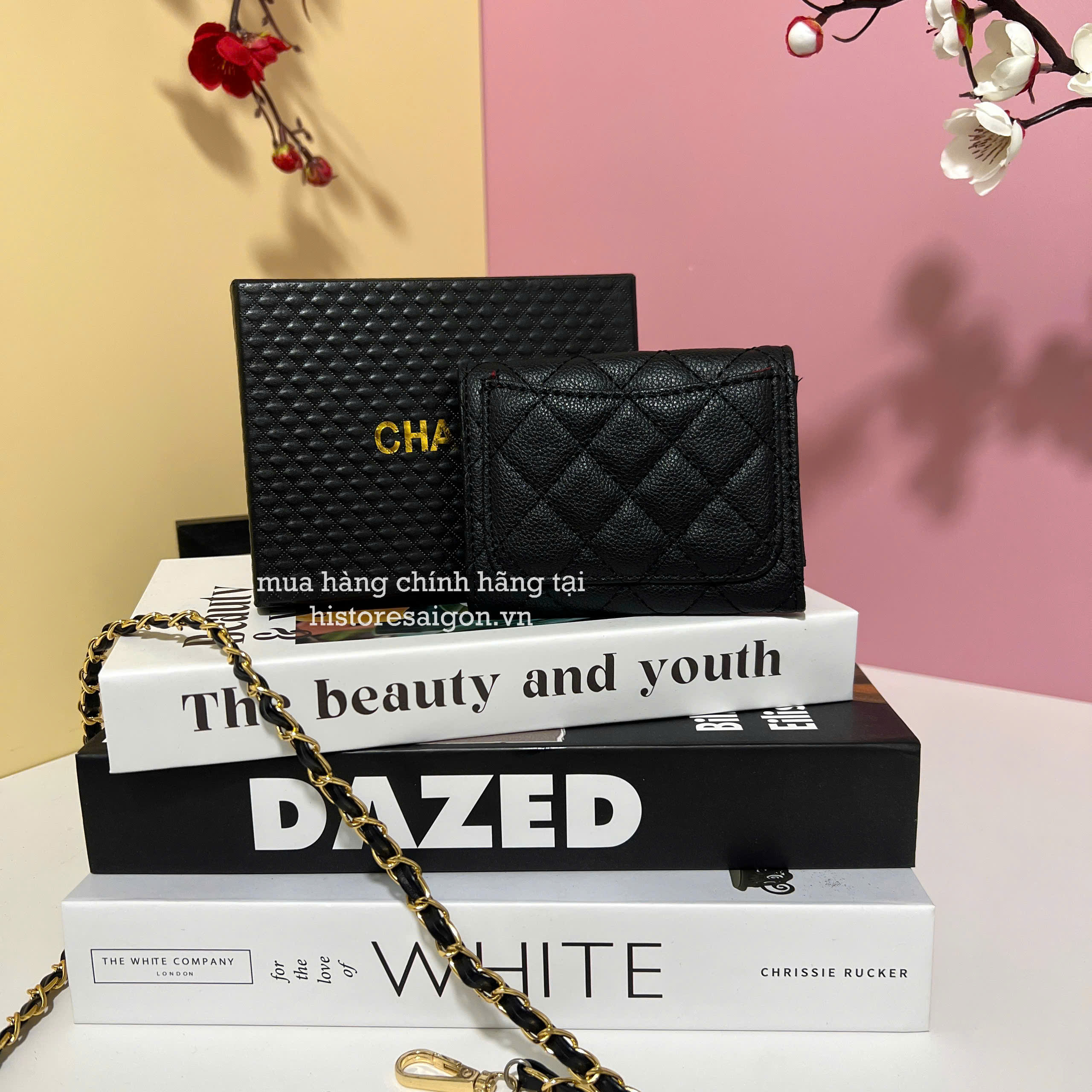 2590 - Ví Chanel Classic Gift Đen (Gift Hãng Tặng Khách) [HÀNG CHÍNH HÃNG]