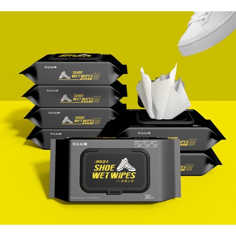 267 - Khăn ướt lau giày Sneker Shoes Wet Wipes 80 tờ