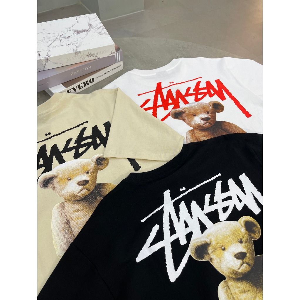 852 -  Áo Stussy Built Tough Bear - White - Code 1904893 [HÀNG CHÍNH HÃNG]