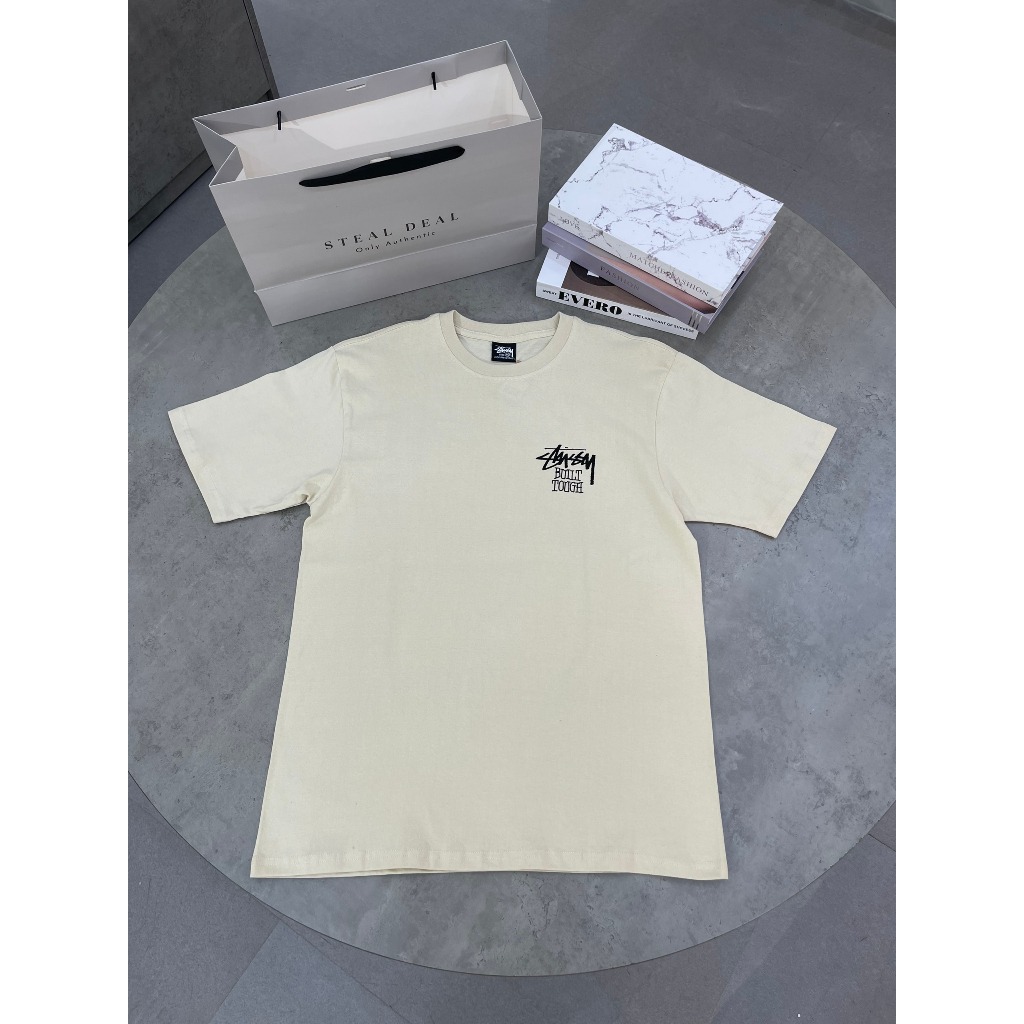 853 -  Áo Stussy Built Tough Bear - Beige - Code 1904893 [HÀNG CHÍNH HÃNG]