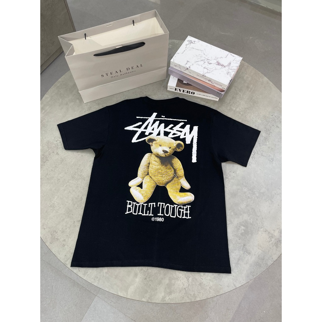 851 -  Áo Stussy Built Tough Bear - Black - Code 1904893 [HÀNG CHÍNH HÃNG]