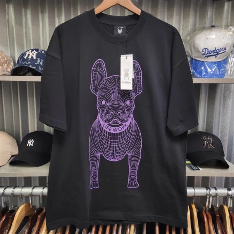 1744 -  Áo Life Work Deep Black Black - Black Purple [HÀNG CHÍNH HÃNG]