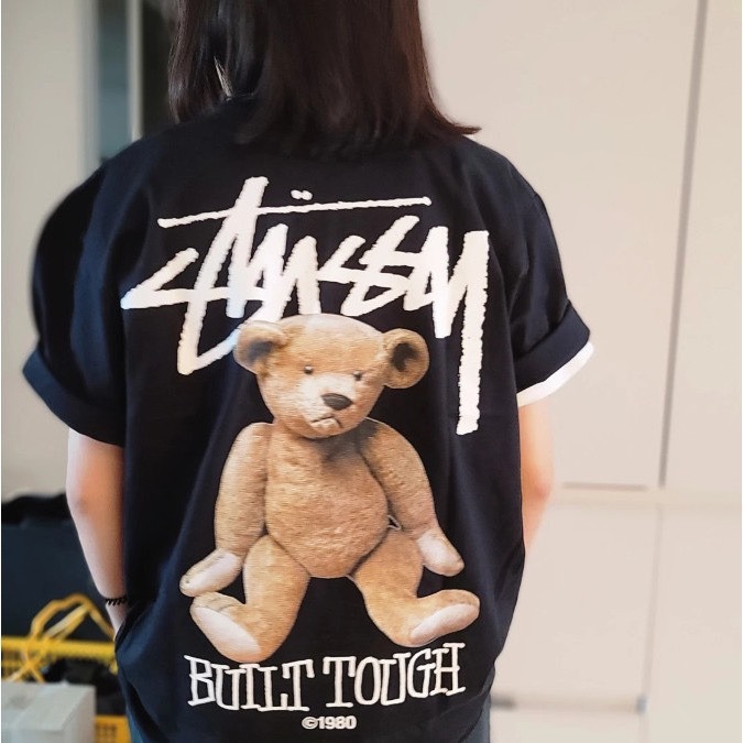 851 -  Áo Stussy Built Tough Bear - Black - Code 1904893 [HÀNG CHÍNH HÃNG]