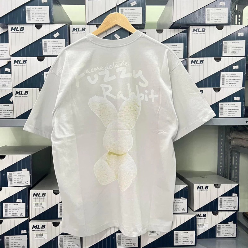 2704 - Áo ADLV Doodle Fuzzy Rabbit Xám Acmé de la vie ADLV-24SS-SSAZFR-GRY [HÀNG CHÍNH HÃNG]