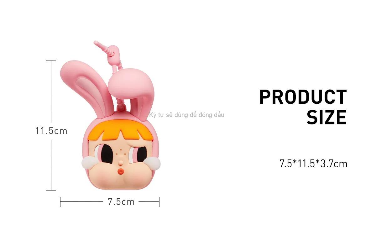 1160 - Gương CRYBABY Powerpuff Girls  - The CRYBABY × Powerpuff Girls Series-Mirror Pendant Art Toy [HÀNG CHÍNH HÃNG] POPMART