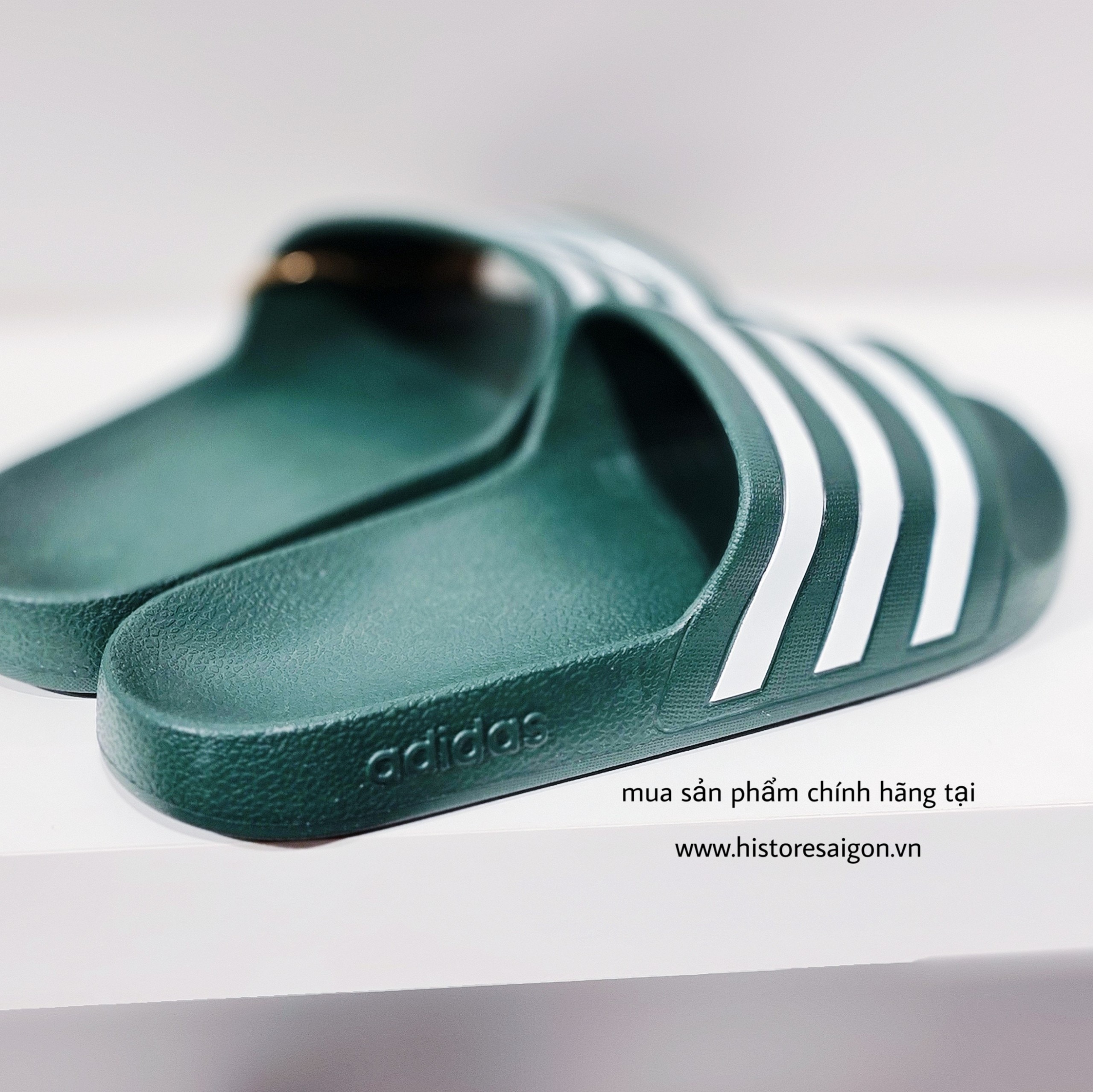 153 -  Dép Adidas Aqua Slide - Xanh Rêu [HÀNG CHÍNH HÃNG]