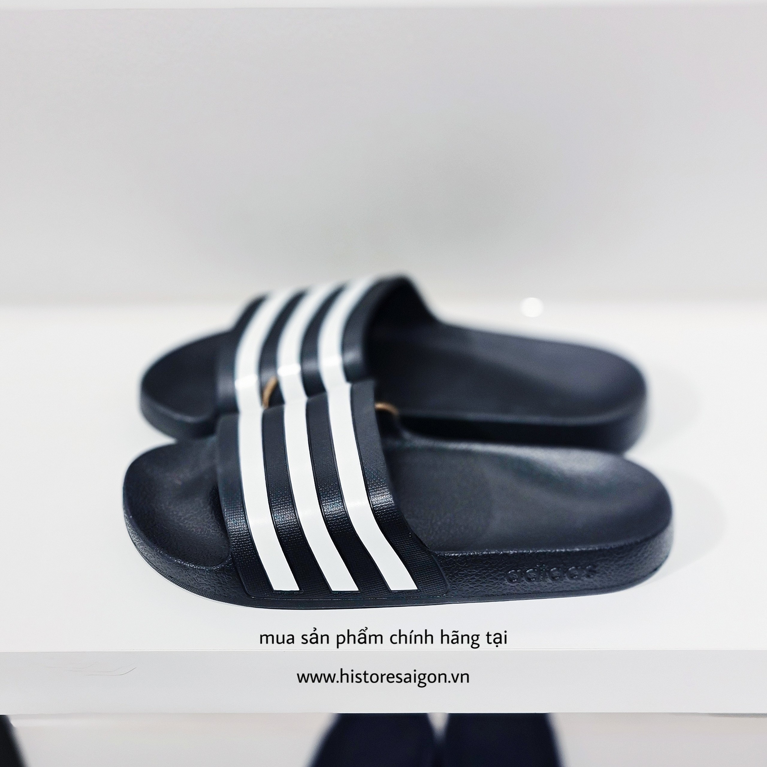 152 -  Dép Adidas Aqua Slide - Đen Trắng [HÀNG CHÍNH HÃNG]